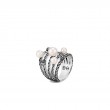 Sterling Silver Classic Chain Five Row Ring