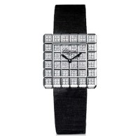 Chopard Ice Cube quartz watch, 18k white gold with diamonds
