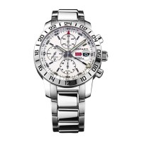 Chopoard Mille Miglia GMT automatic chronograph 42.5mm stainless steel white dial