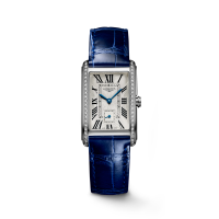 Longines DolceVita steel 23.3x37mm diamond bezel silver watch