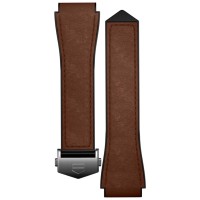 Brown Bi-Material Leather Strap 45mm