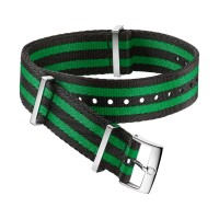 Omega Nato Strap, Polyamide 5-Stripe Black And Green