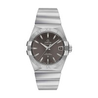 Omega Constellation Co-Axial 38mm steel grey dial with date steel bracelet