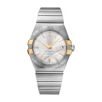 Omega Constellation steel/yellow gold on steel 38mm Co-Axial silver dial