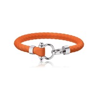 Omega Sailor bracelet steel/ orange rubber