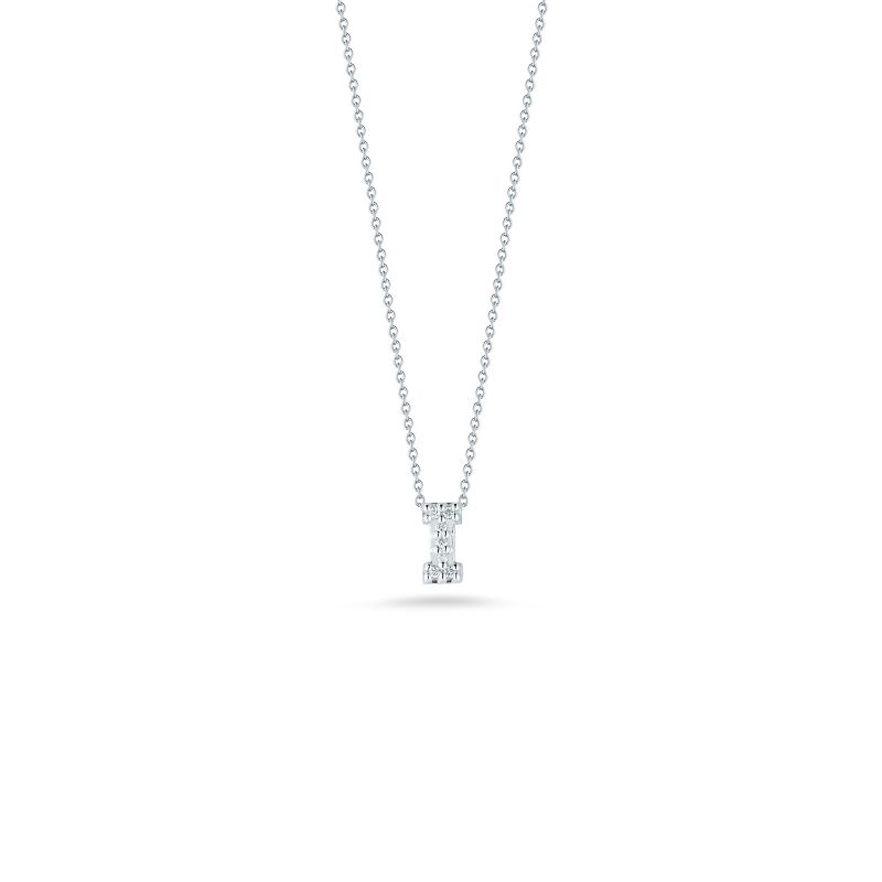 Louis Vuitton Lockit 18 Karat White Gold Diamond Pave Dangling