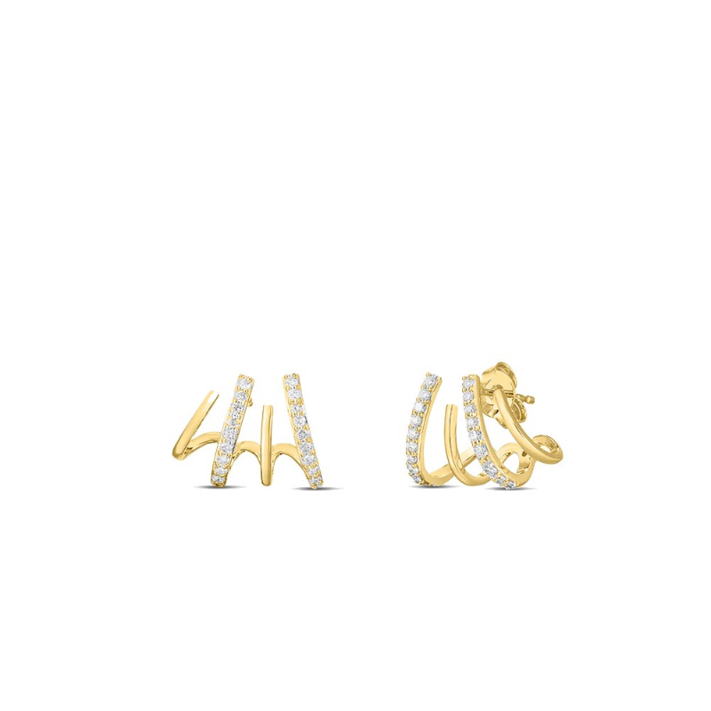 Roberto Coin 18K Yellow Gold Ear Climber Earrings