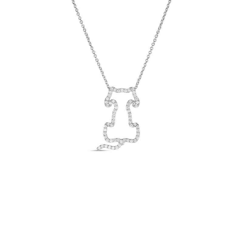 Roberto Coin 18K White Gold Tiny Treasures Dog Pendant