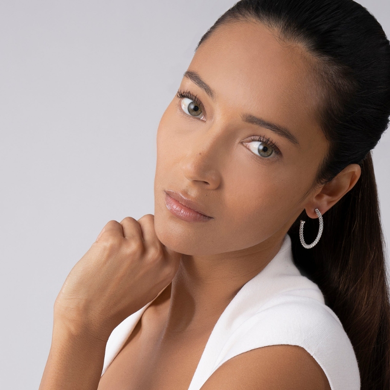 Lagos Signature Caviar Small Caviar Hoop Earrings