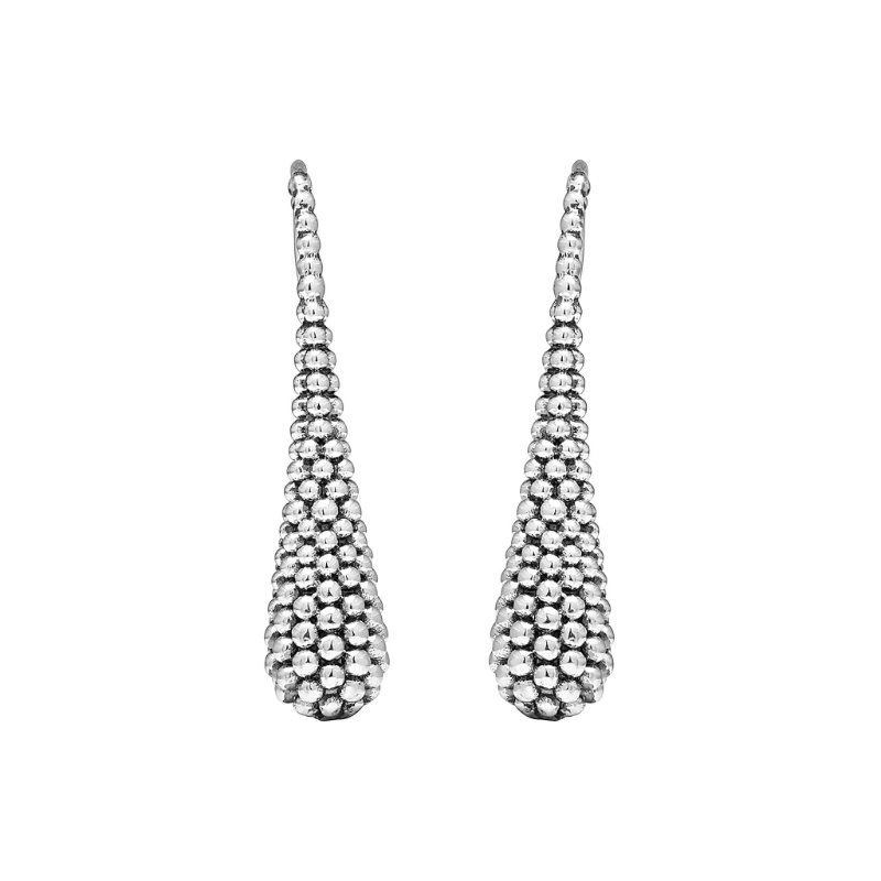 Lagos Signature Caviar Beaded Teardrop Earrings