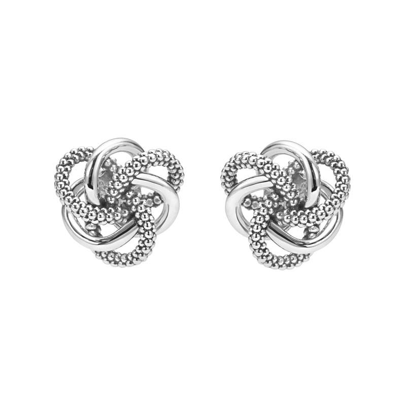 Lagos Sterling Silver Love Knot Stud Earrings