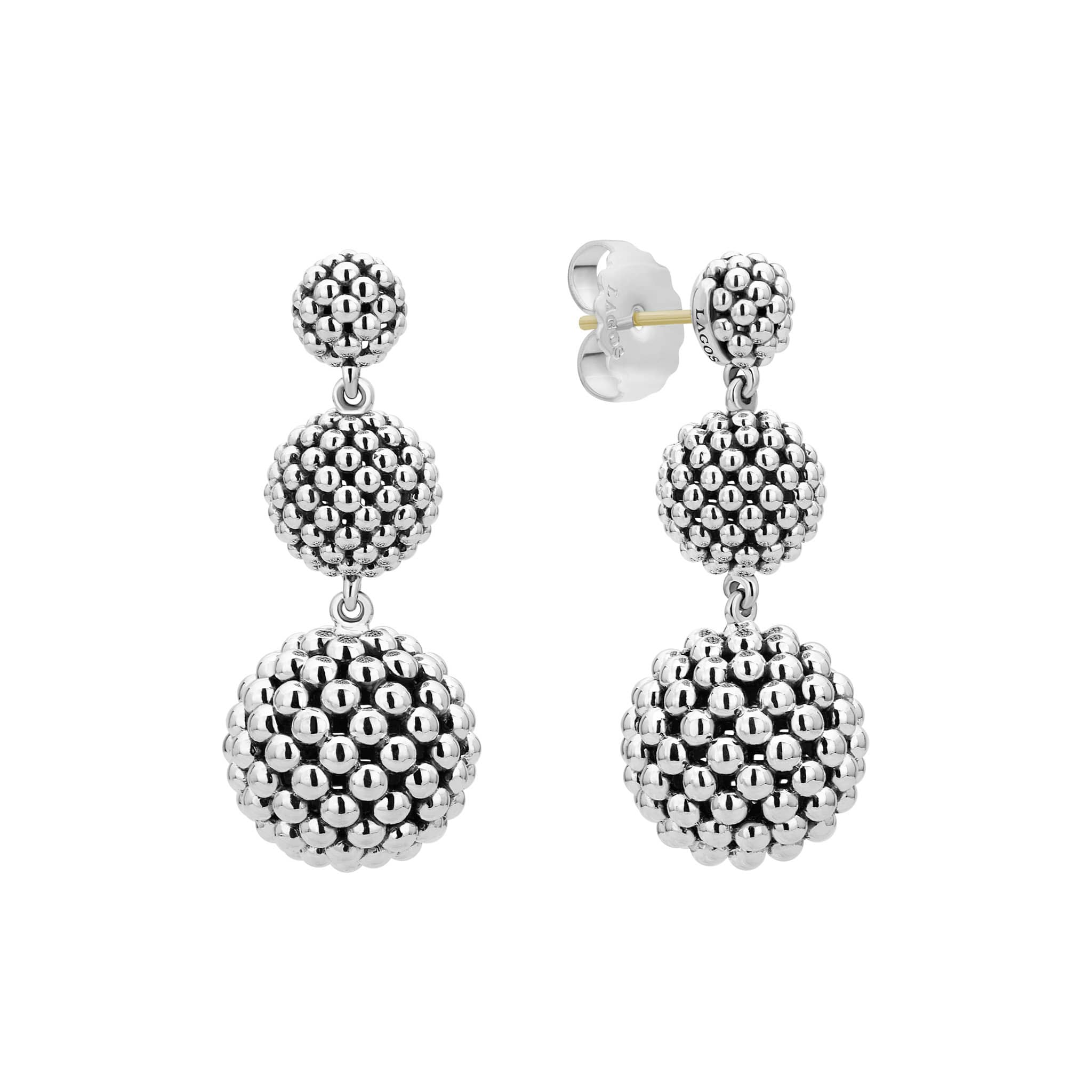 Lagos Signature Caviar Caviar Drop Earrings