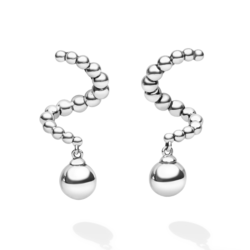 Lagos Caviar Bubbly Beaded Statement Drop Earrings