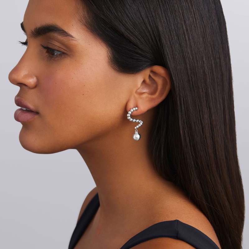 Lagos Caviar Bubbly Beaded Statement Drop Earrings