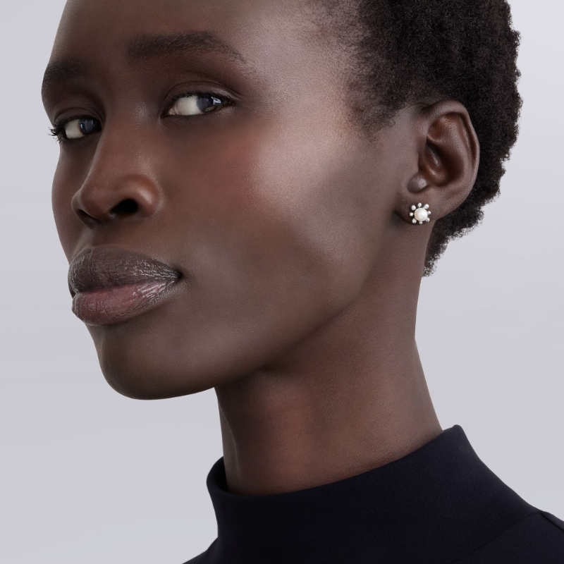 Lagos Luna Fleur Pearl Stud Earrings