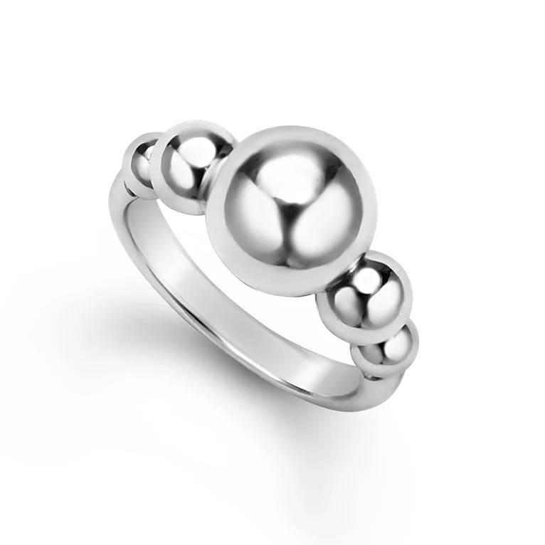 Lagos Caviar Bubbly 2mm Beaded Ring