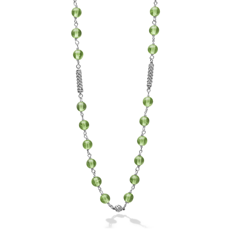 Lagos Sterling Silver Caviar Icon Beaded Necklace