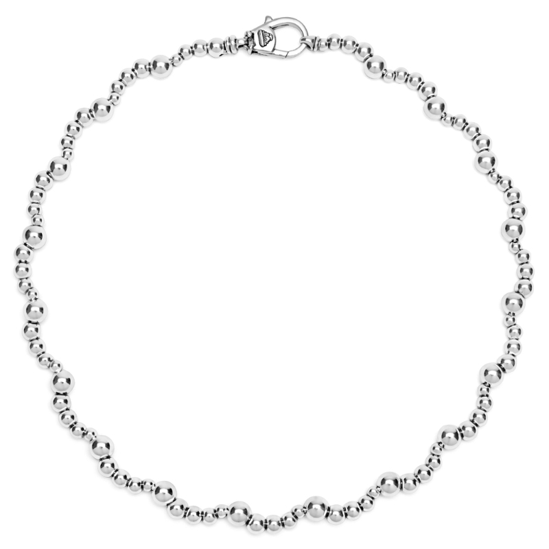 Lagos Caviar Bubbly Beaded Scalloped Necklace