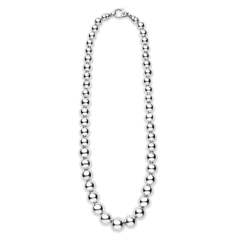 Lagos Caviar Bubbly 6-12mm Graduated Bead Necklace