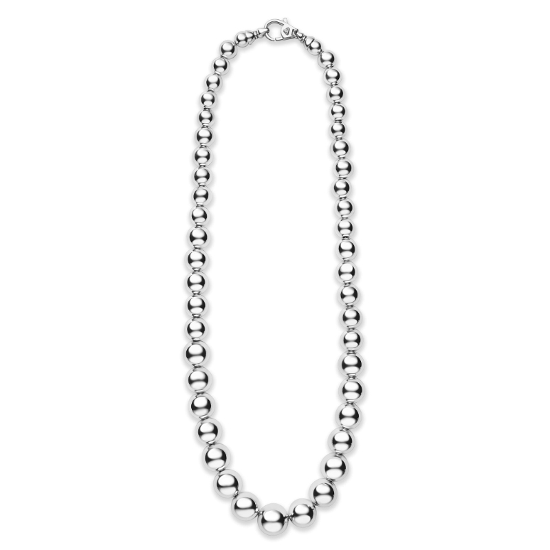 Lagos Caviar Bubbly 6-12mm Graduated Bead Necklace