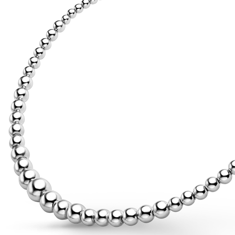 Lagos Caviar Bubbly 3-9mm Petite Graduated Bead Necklace