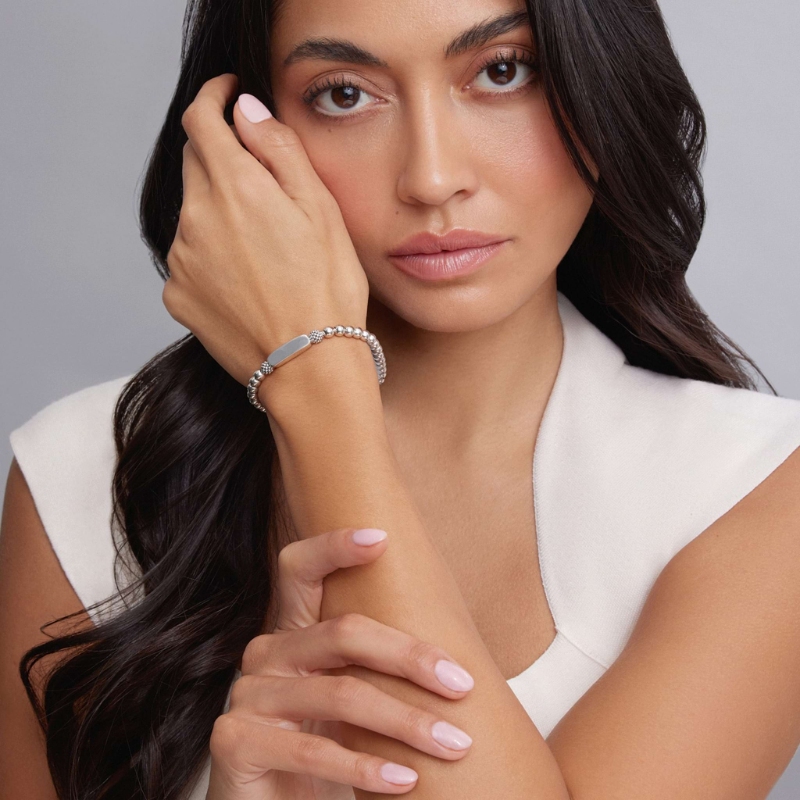 Lagos Signature Caviar Station Stretch Bead Bracelet