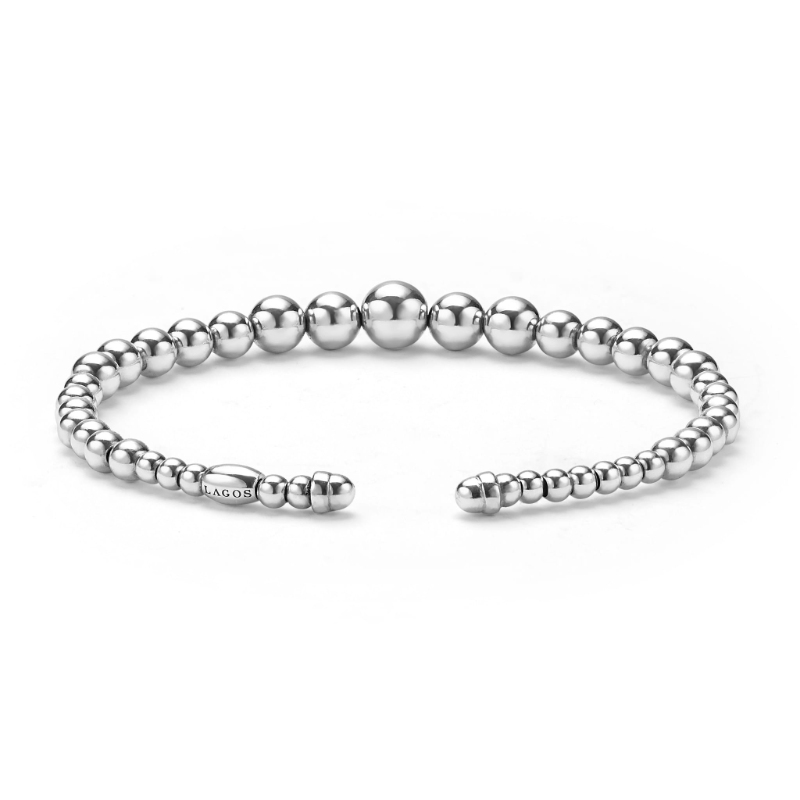 Lagos Caviar Bubbly 7mm Beaded Cuff Bracelet