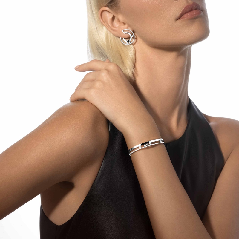 Messika 18K Rose Gold Move Romane Bangle Bracelet