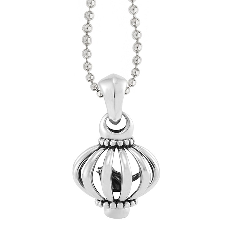 Lagos Sterling Silver Signature Gifts Medium Birdcage Pendant Necklace