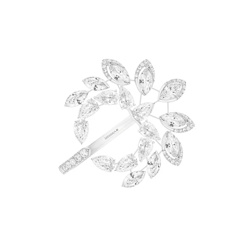 Messika Wild Moon Large Hoop Earrings
In 18K White Gold