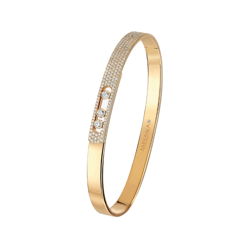 Messika 18K Yellow Gold Move Noa Bangle Bracelet