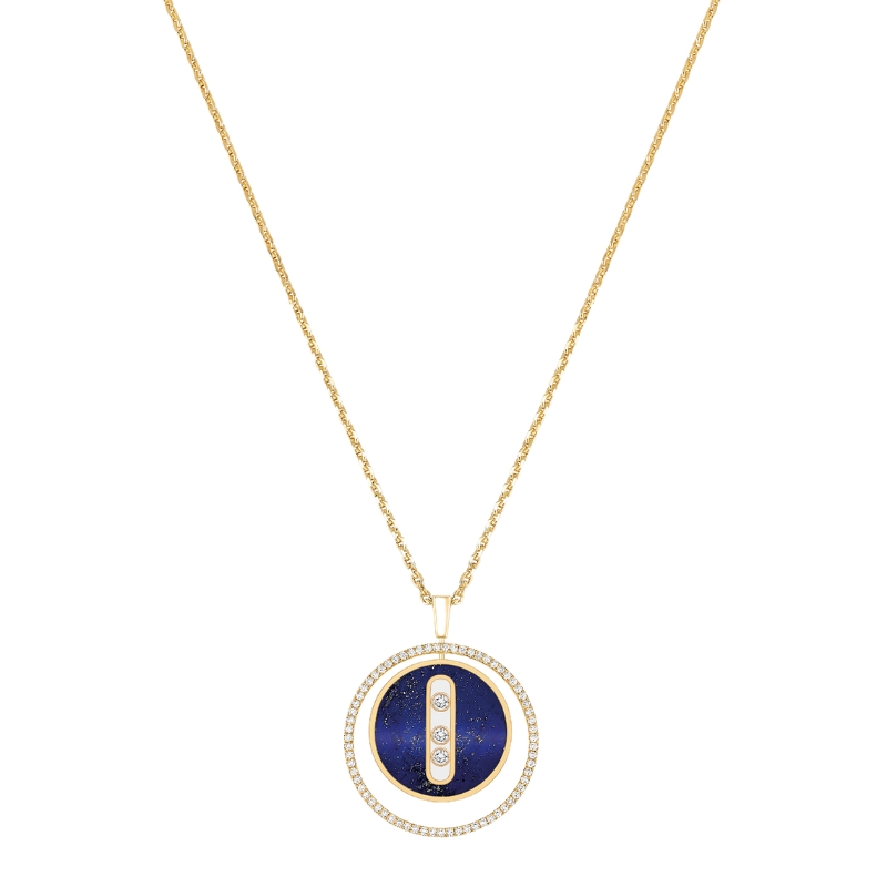 Messika 18K Yellow Gold Lucky Move Round Pendant Necklace