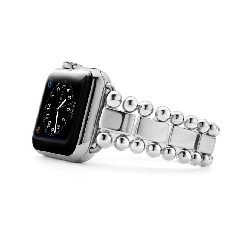 Lagos Sterling Silver Smart Caviar Watch Bracelet