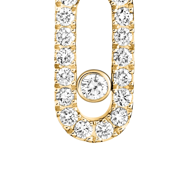 Messika Move Uno Pave Hoop Earrings
