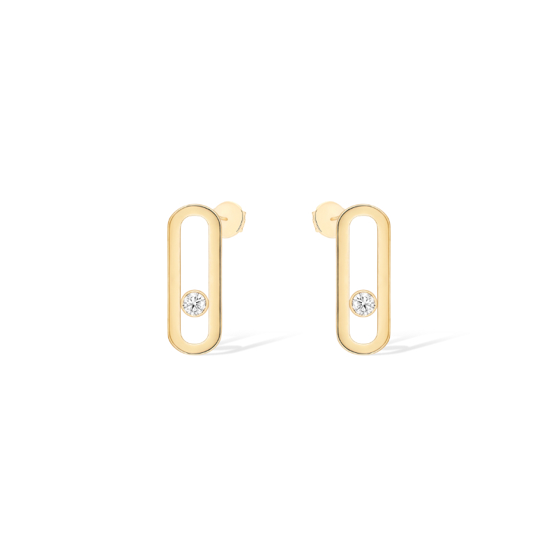 Messika Move Uno Oval Stud Earrings