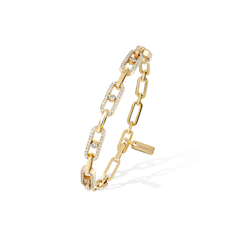 Messika 18K Yellow Gold Move Link Oval Link Bracelet