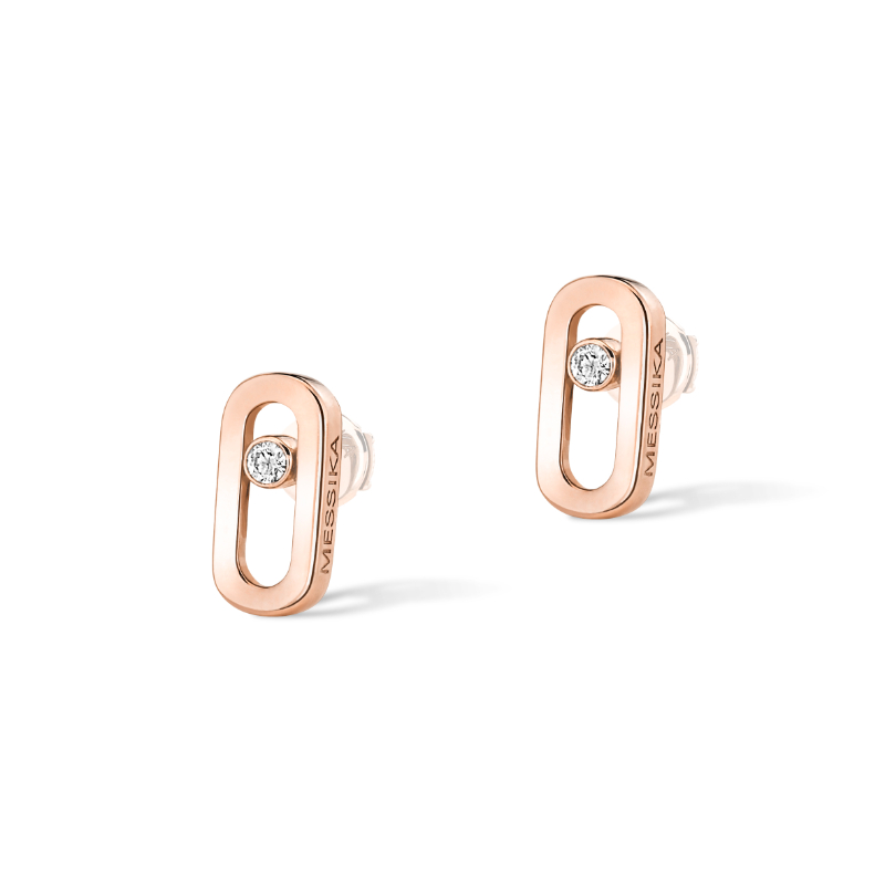 Messika Move Uno Oval Stud Earrings