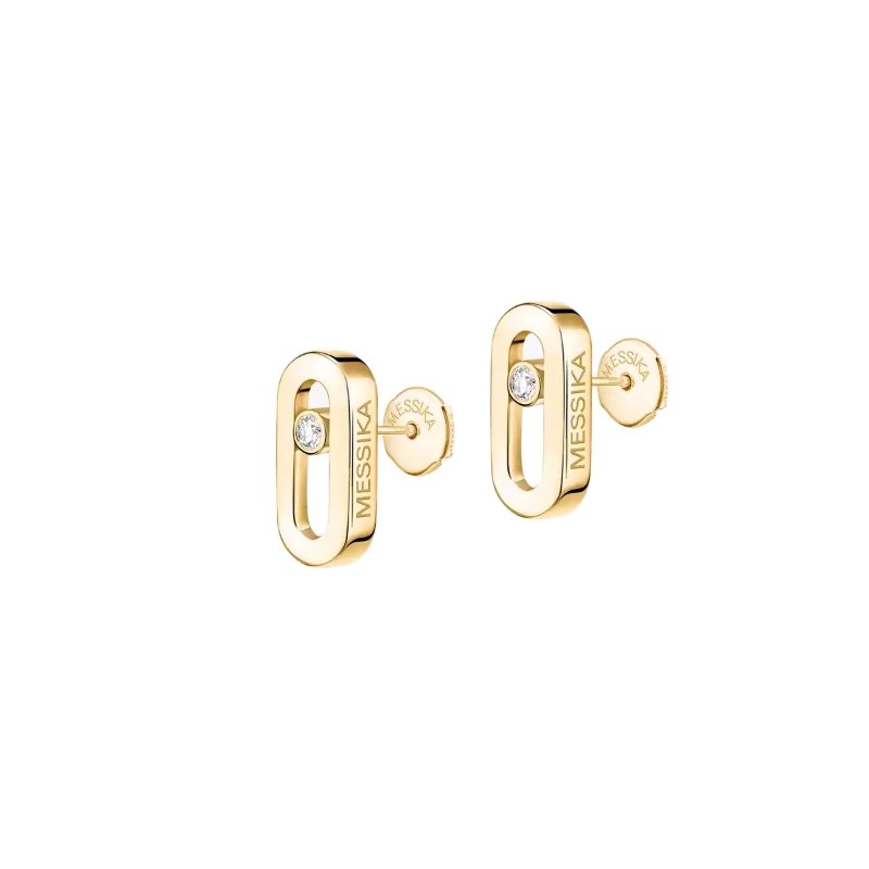 Messika Move Uno Open Station Stud Earrings