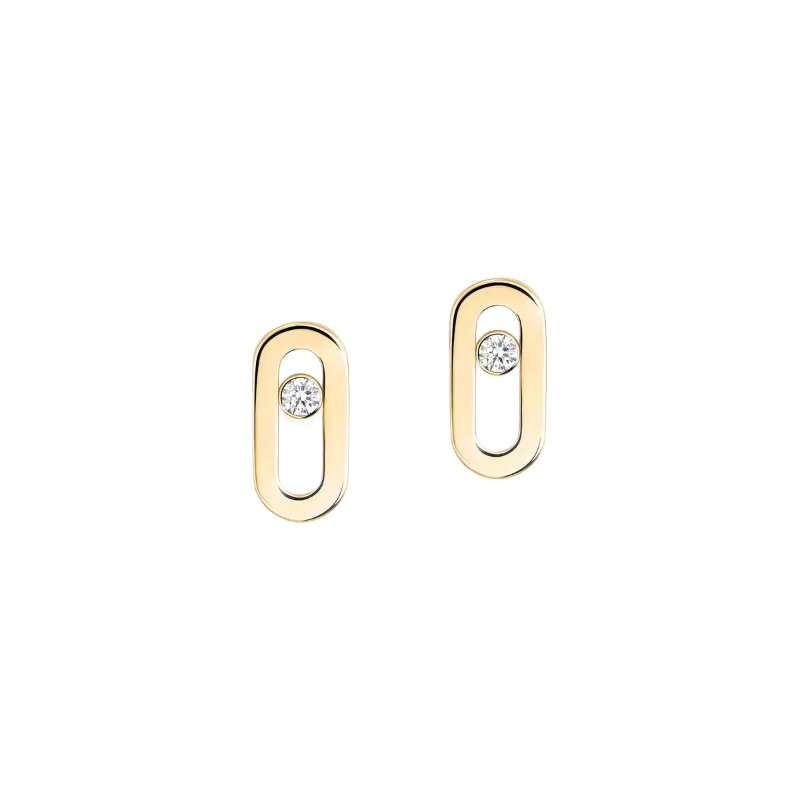Messika Move Uno Open Station Stud Earrings