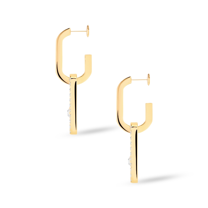 Messika Move Link Open Oval Drop Earrings