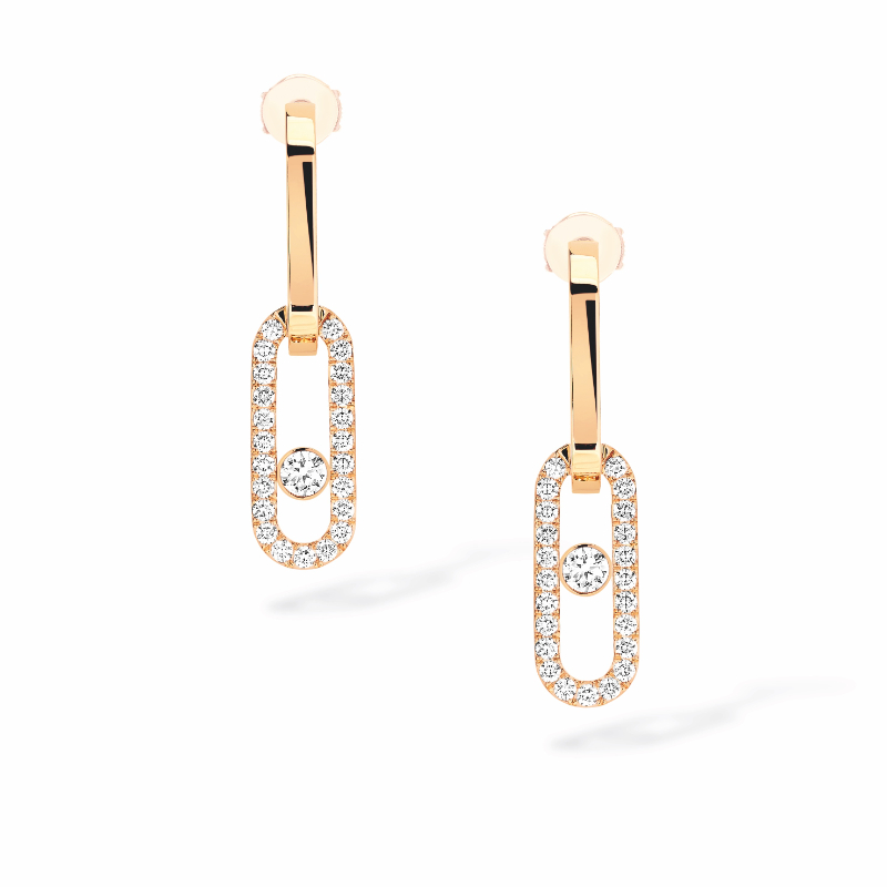 Messika Move Link Open Oval Drop Earrings