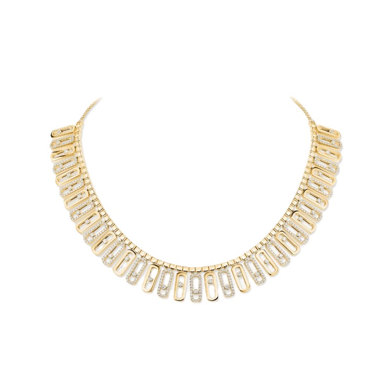 Messika Move Iconica Half Pave Necklace