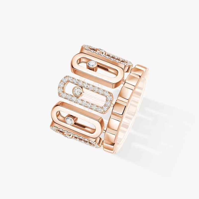 Messika Move Iconica Half Pave Ring