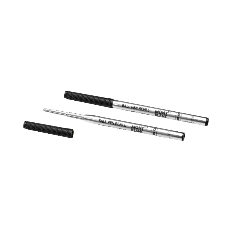 Montblanc 2 Ballpoint Pen Refill Fine, Mystery Black