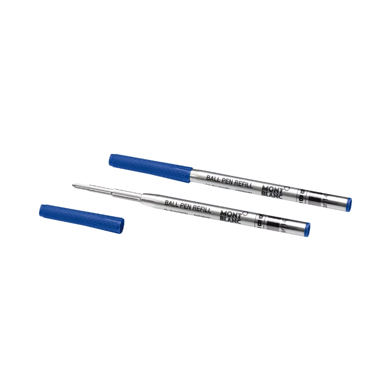 Montblanc 2 Ballpoint Pen Refills Fine, Royal Blue