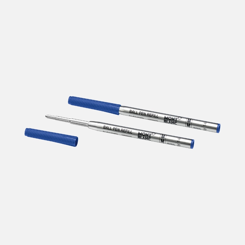 Montblanc 2 Ballpoint Pen Refills Medium, Royal Blue