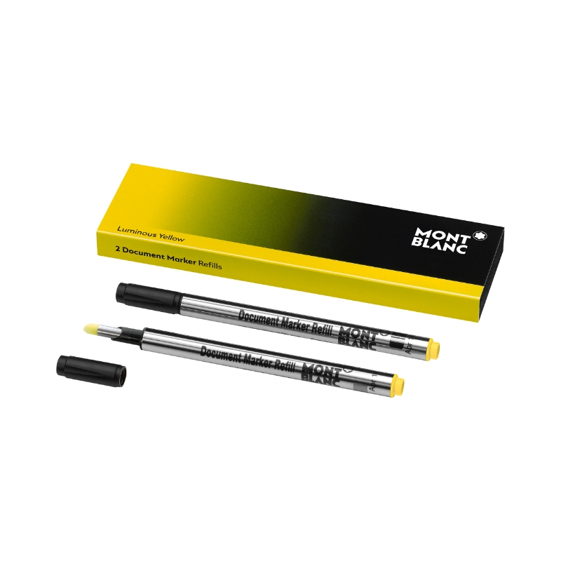 Montblanc 2 Document Marker Refills Luminous Yellow