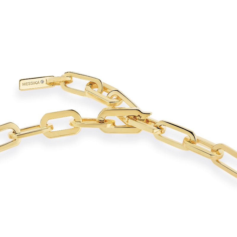 Messika Move Link Pave Open Station Necklace