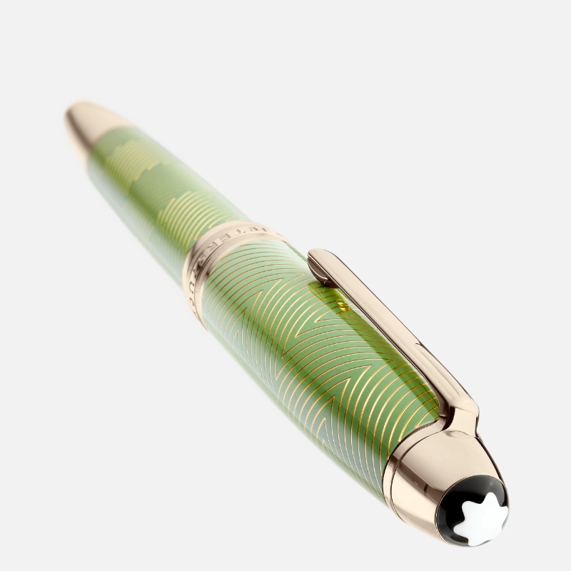 Montblanc Meisterst&uuml;ck Calligraphy Solitaire Celadon D&acute;grad&acute; Rollerball Pen.