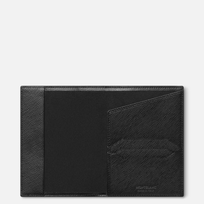 Montblanc Sartorial Black Leather Passport Holder